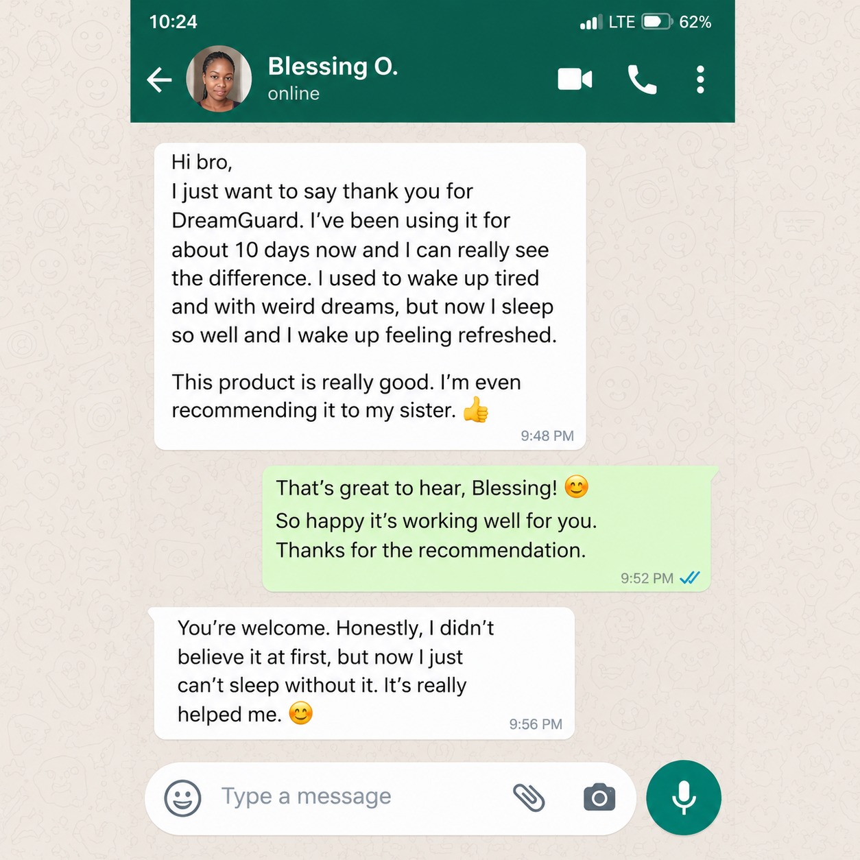 Customer feedback 3